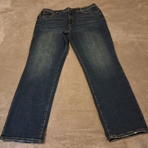 Talbots Womens High Waist Straight Leg Jeans Full Lenght Sz. 16 NWOT